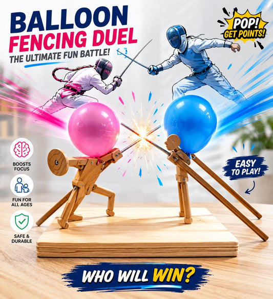 Wooden Robot Balloon Battle - Pinocchio village