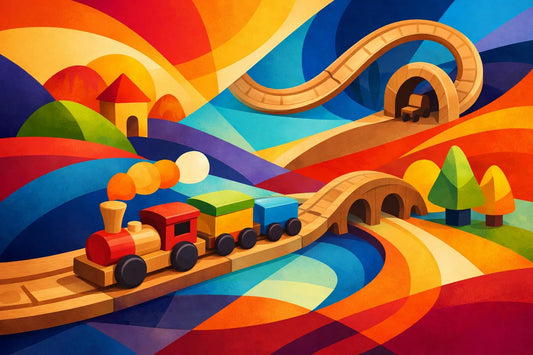 Why a Wooden Train Set for Toddlers Works