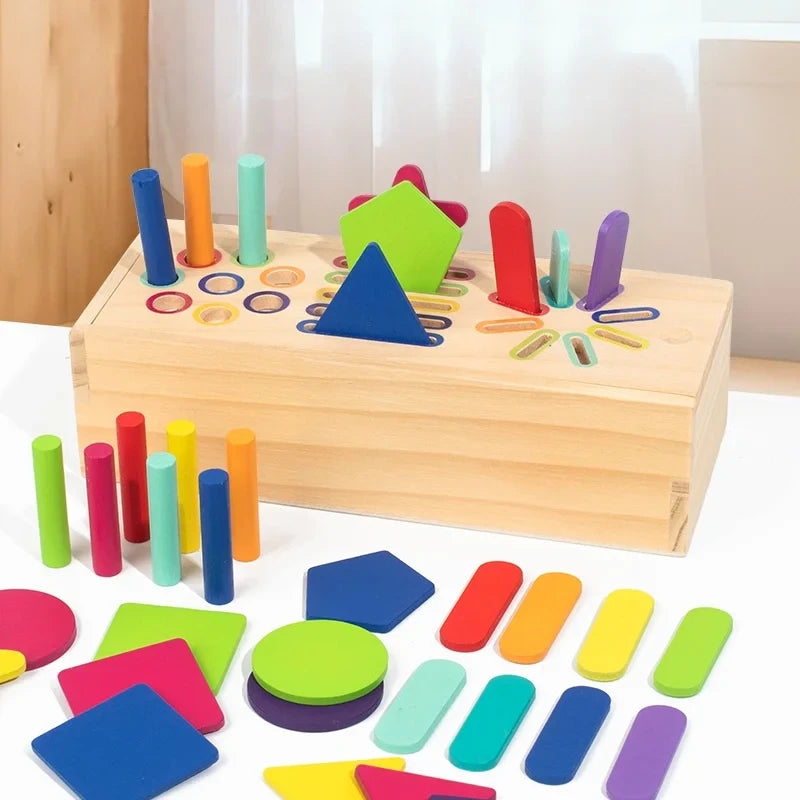 Wooden Geometric Solids Toy