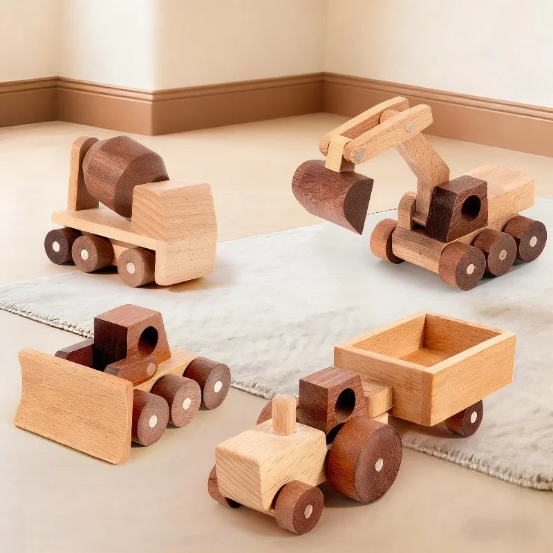Beech Wood Toy Cars