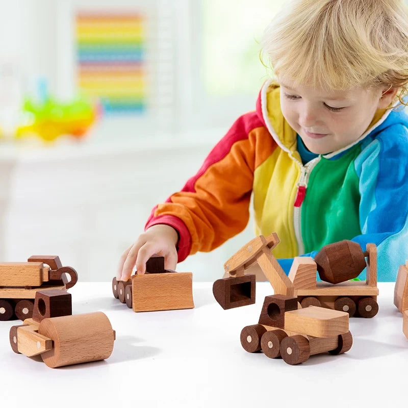 Beech Wood Toy Cars