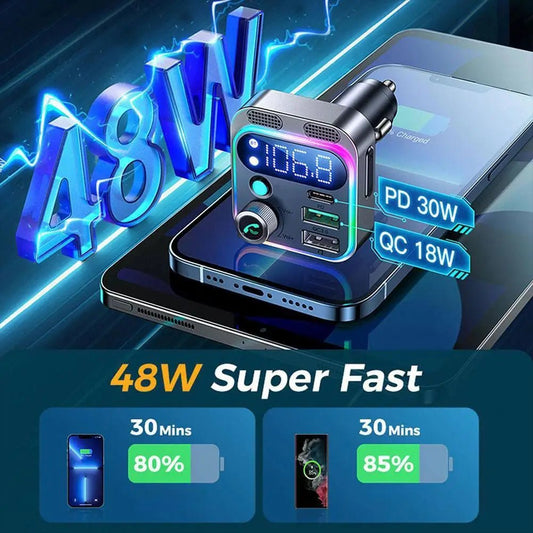 Smart Bluetooth Car Charger Pro.