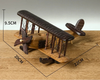 Solid Wood Airplane Decoration - Pinocchio village