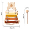 Wooden Bear Rattle Drum - Pinocchio village