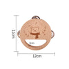 Wooden Bear Rattle Drum - Pinocchio village
