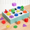 Wooden Geometric Solids Toy - Pinocchio village