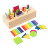 Wooden Geometric Solids Toy - Pinocchio village
