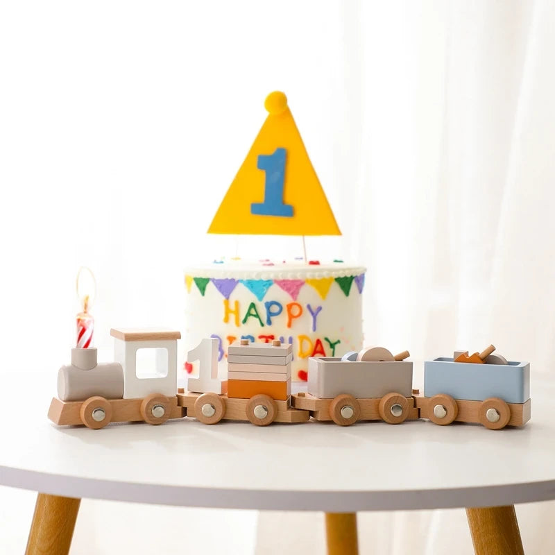 Wooden Train Toy - Pinocchio village