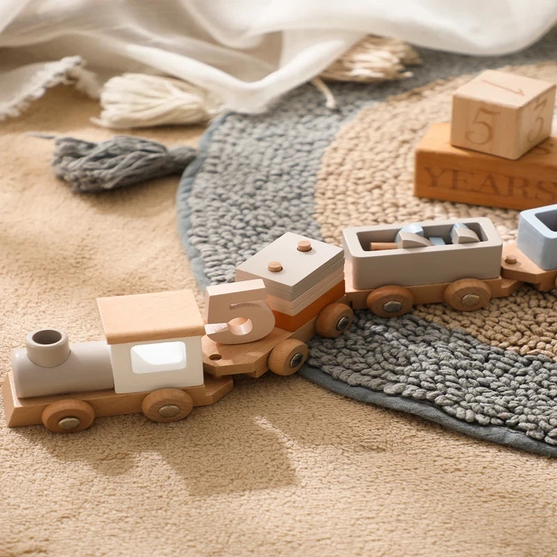 Wooden Train Toy - Pinocchio village