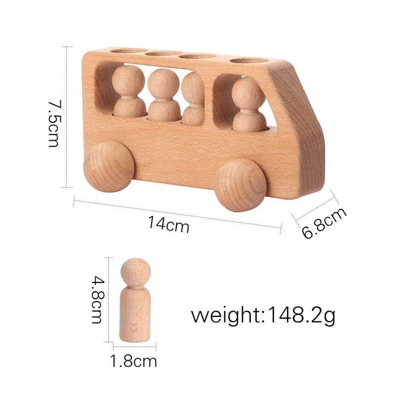 Wooden Train Toy - Pinocchio village