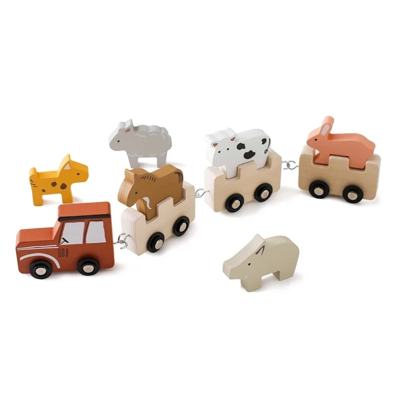 Wooden Train Toy - Pinocchio village