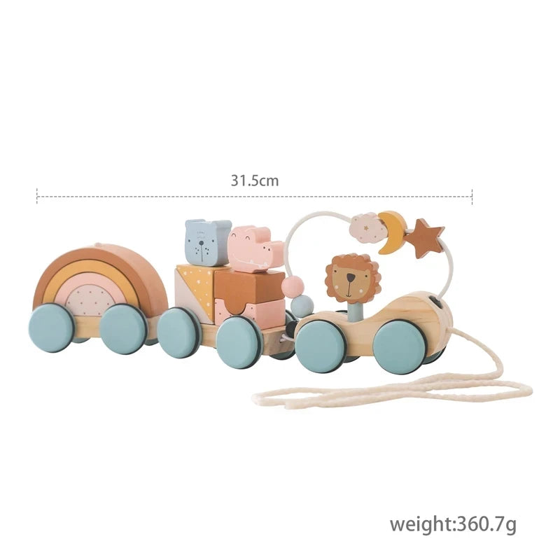 Wooden Train Toy - Pinocchio village